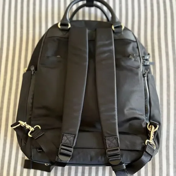 Lo & Sons Rowledge Backpack Lavender Interior Gold Hardware - Picture 2 of 10